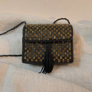 Vintage Art Deco Beaded Mini Crossbody Purse